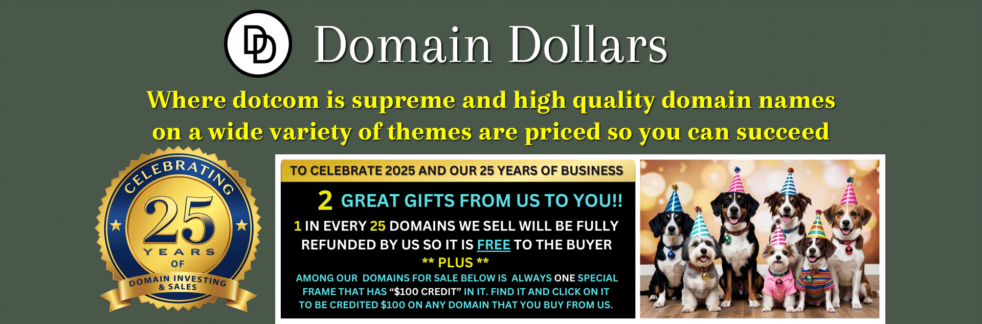 Domain Dollars - Own any domain for your accepted offer